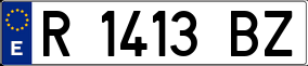 Trailer License Plate